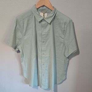 NWT Womens Marshwear Light Green Short Sleeve Shirt In Size Large